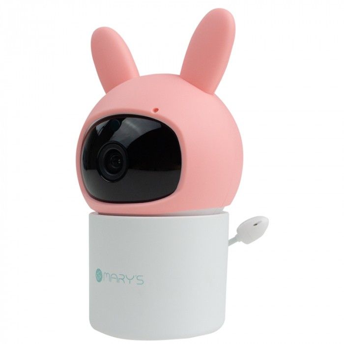 Babymonitor, Marys, Roterende, Rabbit Pink
