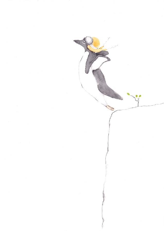 Poster, Tails, Pingvinen som flyr, 30x40 cm