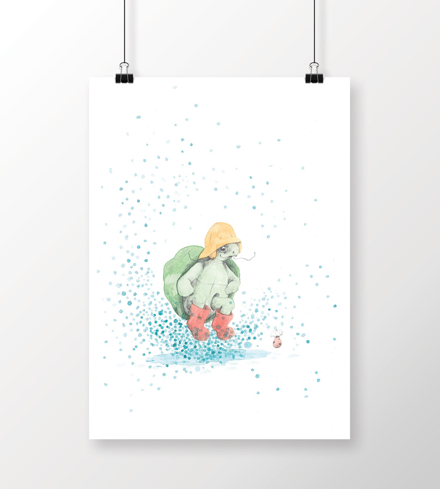 Poster, Tails, Rampetassen, 30x40 cm