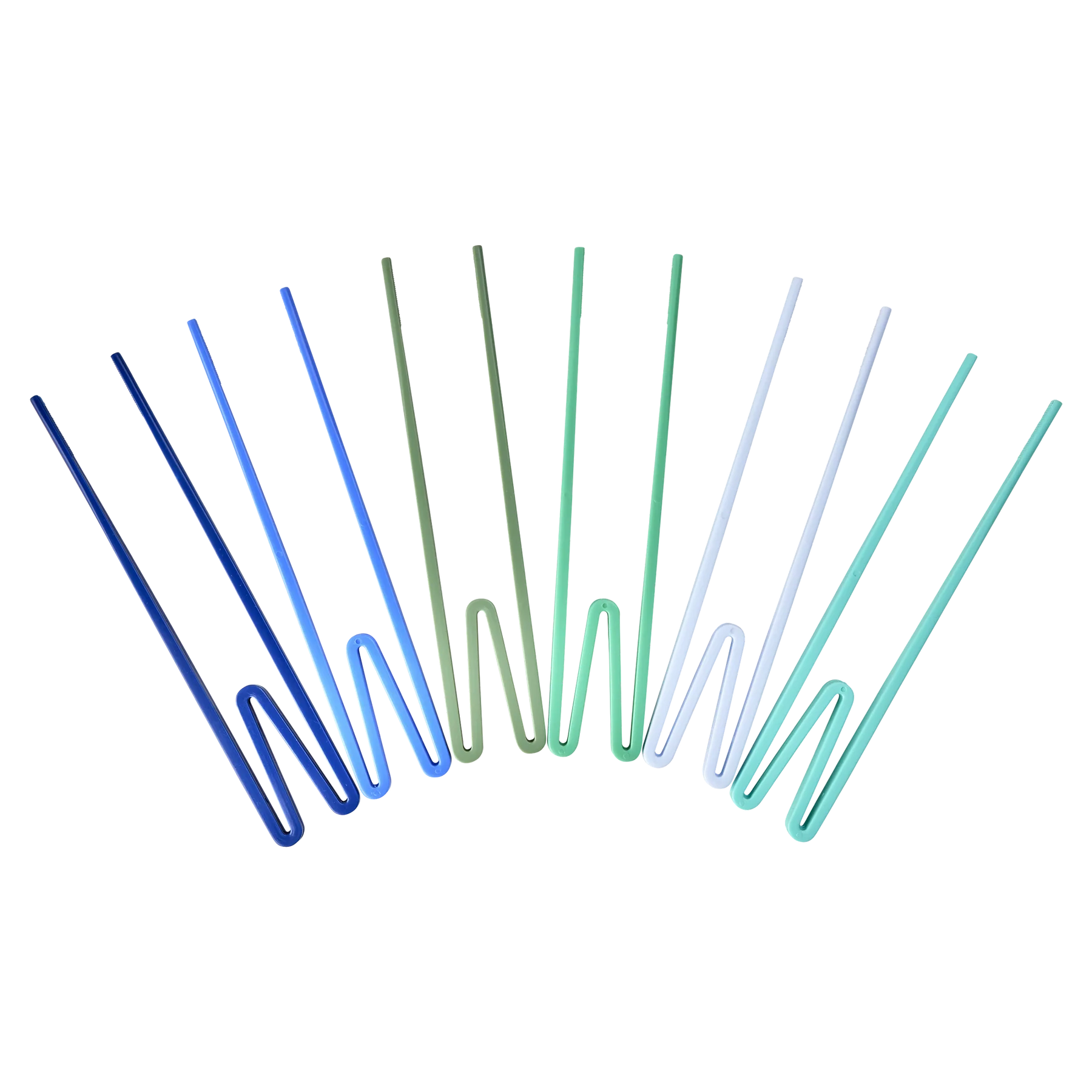 Plastspisepinne for nybegynnere, 1stk, Rice - Mint