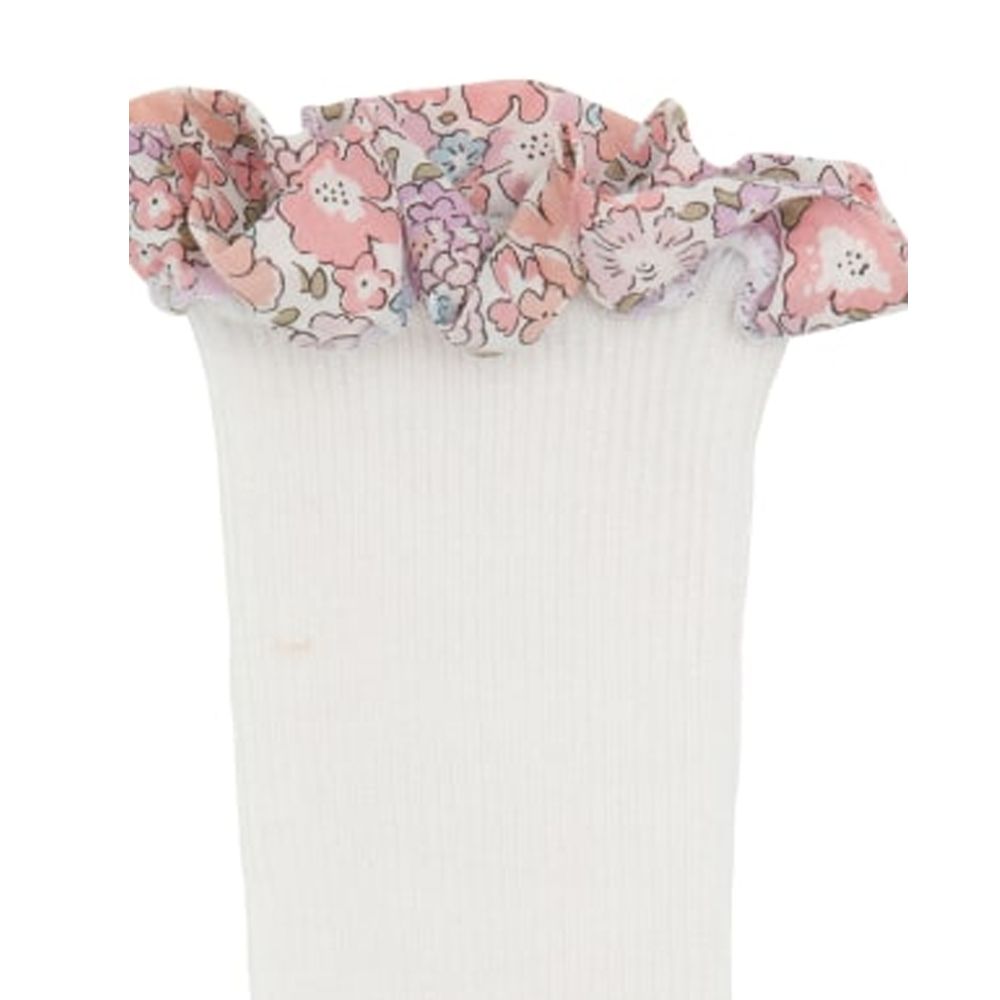 Antiskli Sokker, GoBabyGo, Bamboo, Off White, Michelle pink