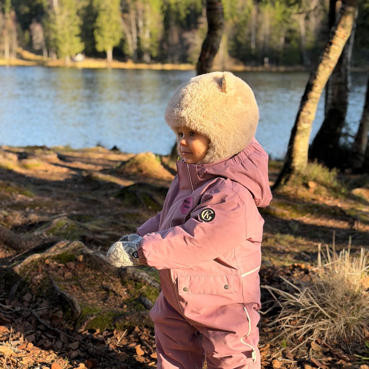 Bukkene Vinterdress, Gullkorn Design, Tåkerosa