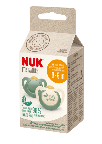 Smokk, NUK, Nature, Latex, Green, 6-18 mnd