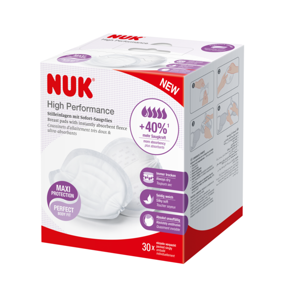 Ammeinnlegg, NUK, High Performance, 30 stk.