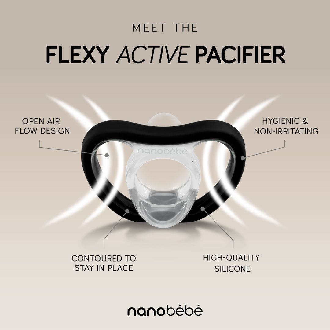 Narresmokk, Nanobébé, Flexy  Hvit - (3mnd +) 2pk