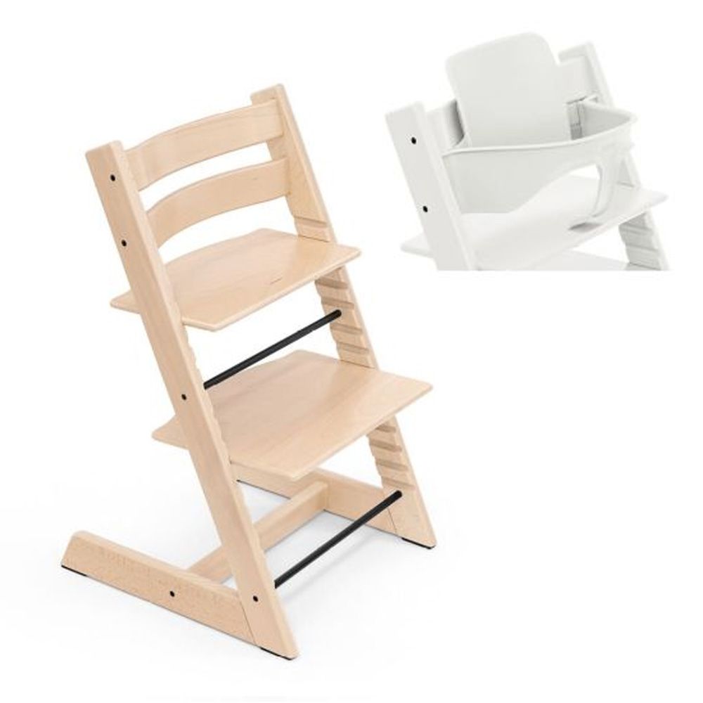 Pakketilbud, Tripp-Trapp, Stokke, Natur + Baby Set, Hvit