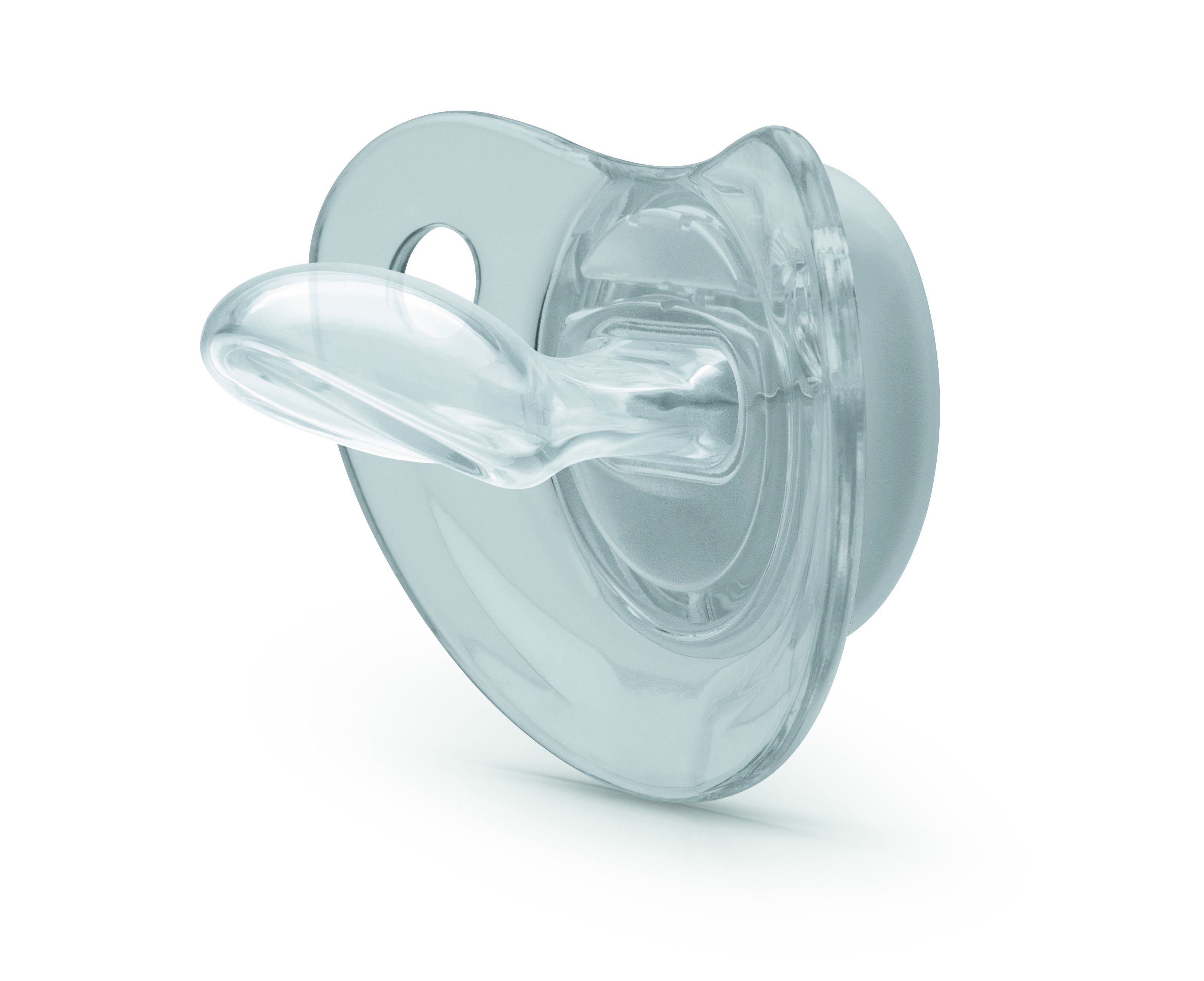 NUK Smokk,Pacifier Night/Day,  Blue/White  2pk, 0-6 mnd