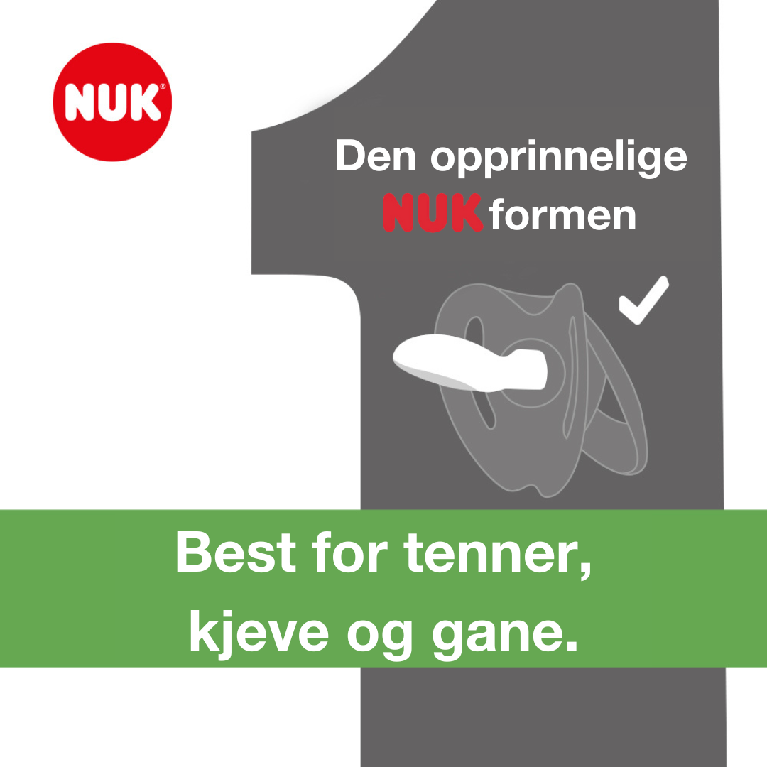 Smokk, NUK, Nature, Silikon Red 0-6 mnd