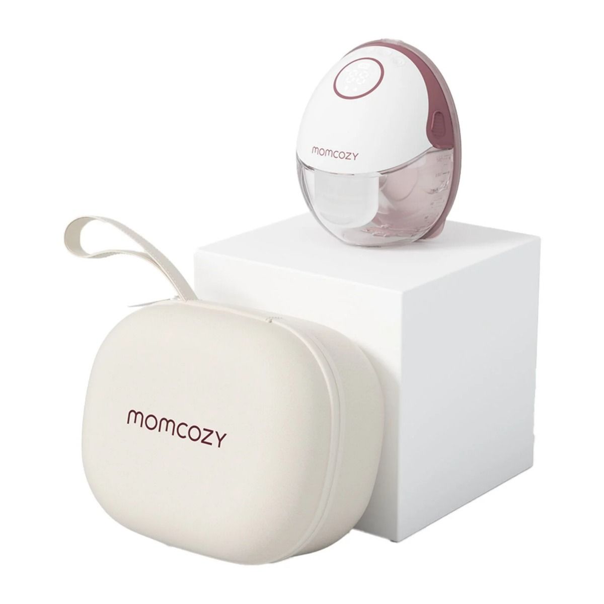 Momcozy, M6, Single Bærbar, Brystpumpe Rød