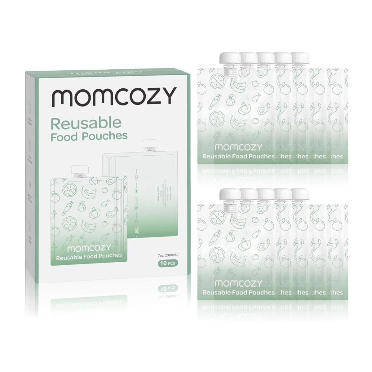 Momcozy, 200ML, Poser, Babymatmaskin, 10STK