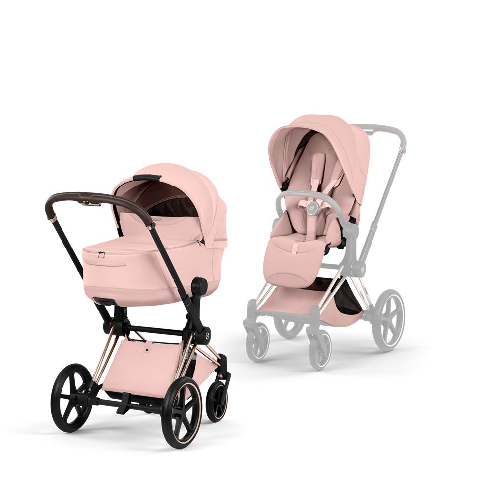 Cybex Priam, Style Collection, Komplett Barnevogn, New Generation, Rose Gold/Peach Pink