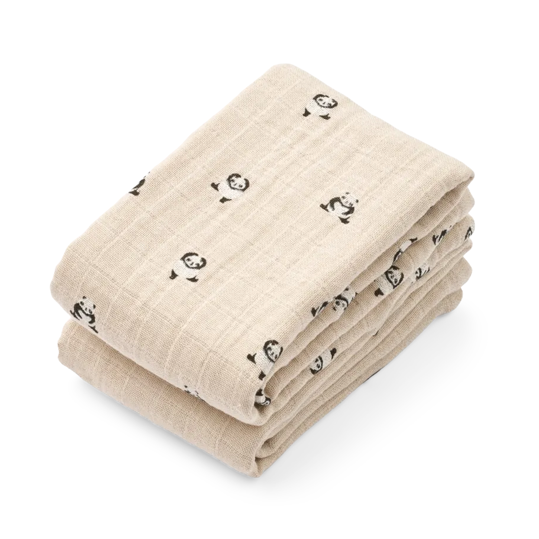 Liewood Gulpeklut Lewis 2pk, Mini panda / Sandy mix