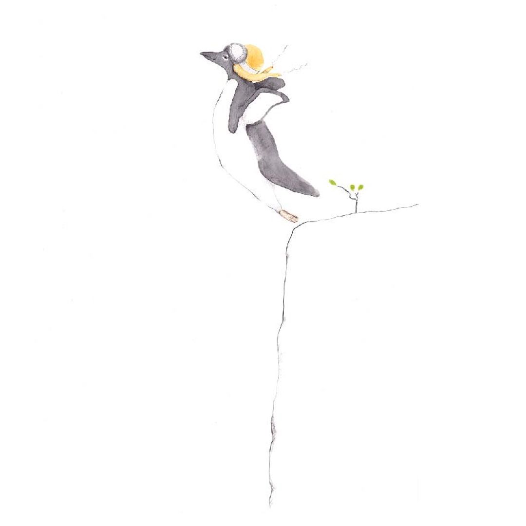 Plakat, Pingvinen som flyr, Tails, 21x30 cm