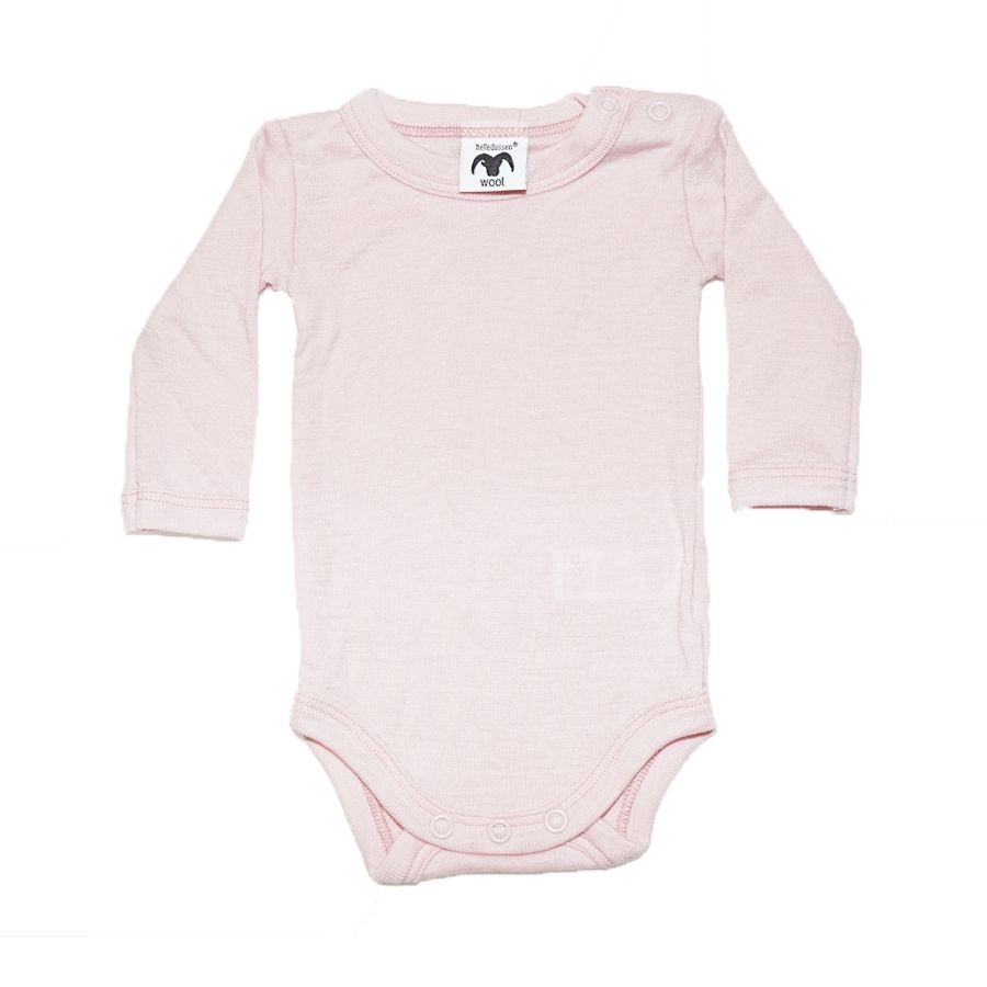 Helledussen, langermet ullbody, Pale mauve