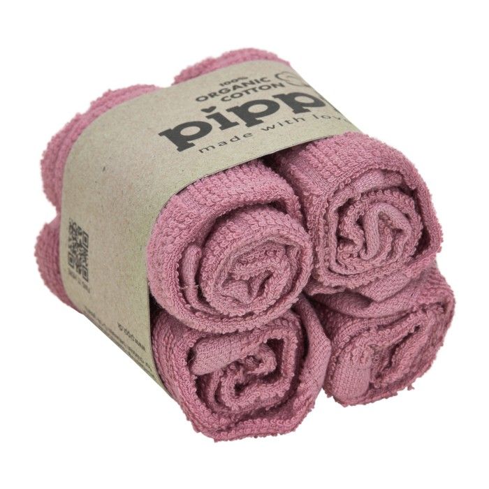 Vaskeklut, Pippi, Old Rose , 4pk