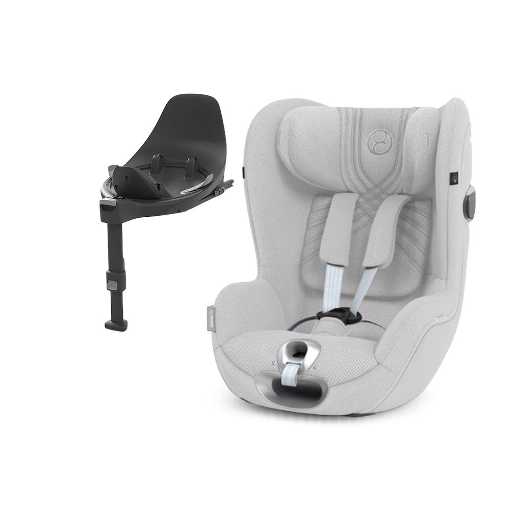 Cybex Sirona T Plus i-Size, Platinium White, Bilstol, Inkl Cybex Base T