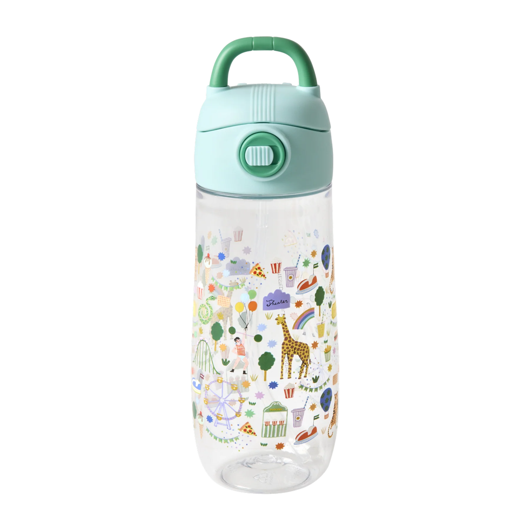 Drikkeflaske 550 ml, Mint karnevalmotiv, Rice
