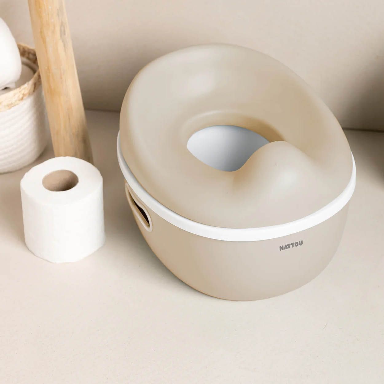 Nattou, Potty, 3-in-1, Beige