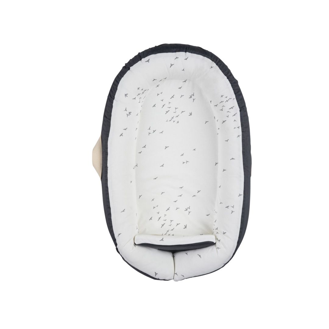 Voksi Babynest Premium, Dark Grey-Flying