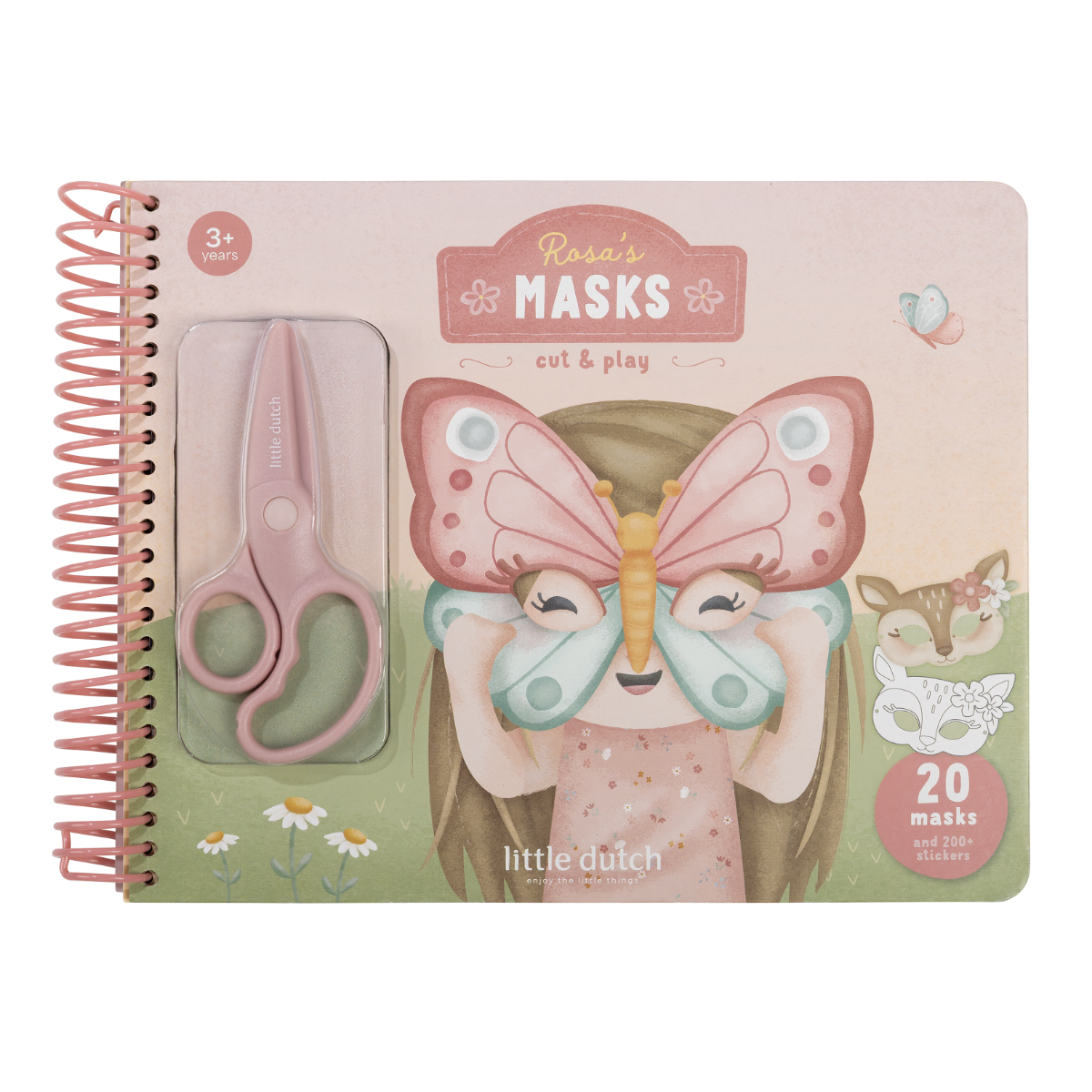 Lekebok m/saks, Little Dutch, Pink