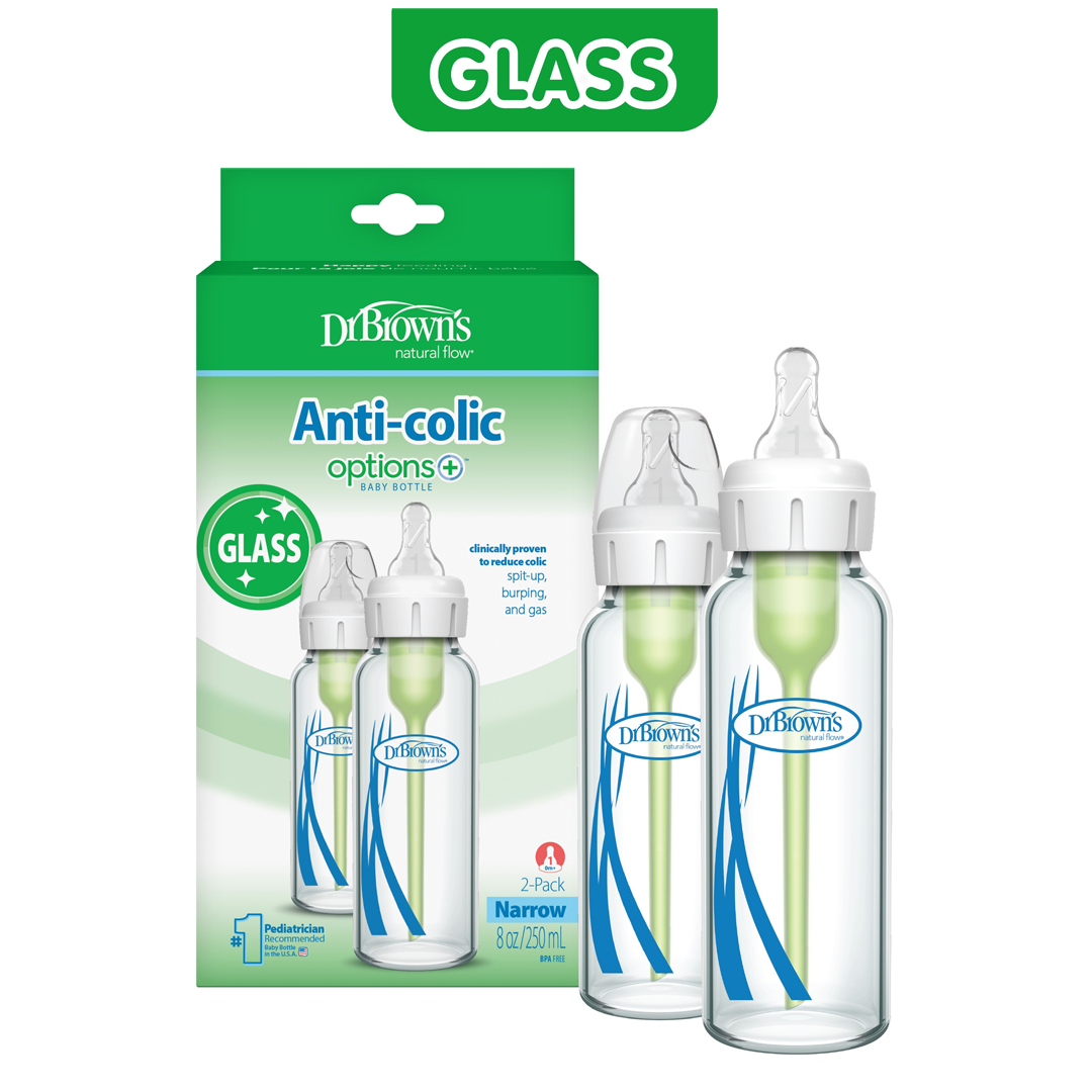 Dr.Brown Glassflaske Option+ Std 250ml, 2 pk