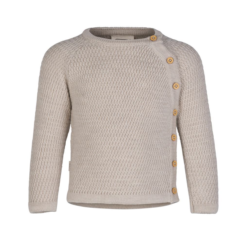 Voksi® Wool, Cardigan, Honeycomb, Seashell Sand