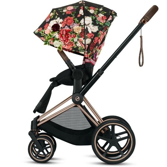 Seat Pack, Cybex, Priam, Spring Blossom, Dark Black