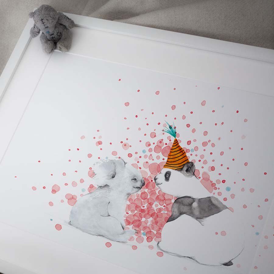Poster, Tails, Pandaen og koalaen, 21x30 cm