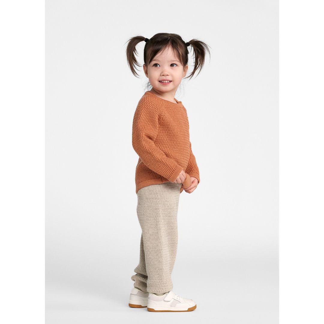 Voksi® Wool, Cardigan, Honeycomb, Sandstone Peach