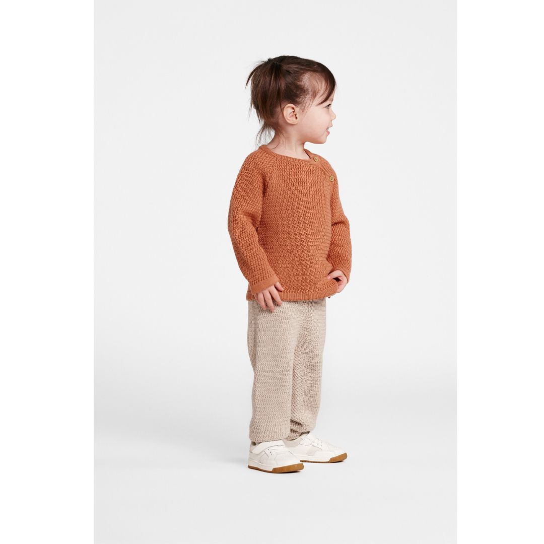 Voksi® Wool, Cardigan, Honeycomb, Sandstone Peach