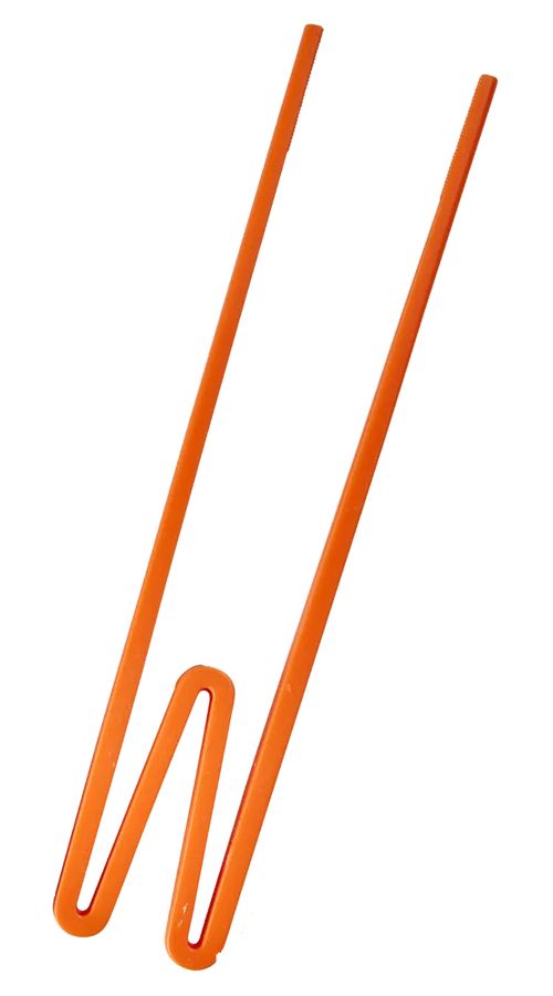 Plastspisepinne for nybegynnere, 1stk, Rice - Oransje