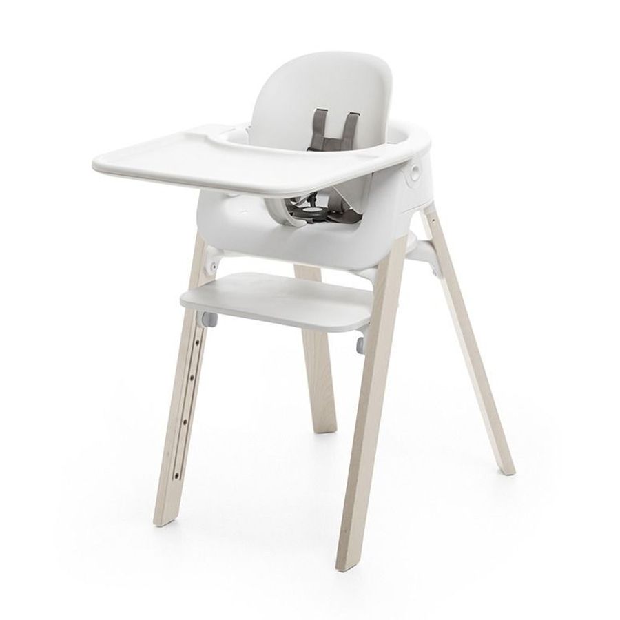 Stokke® Steps™, Bøk, Whitewash, Komplett