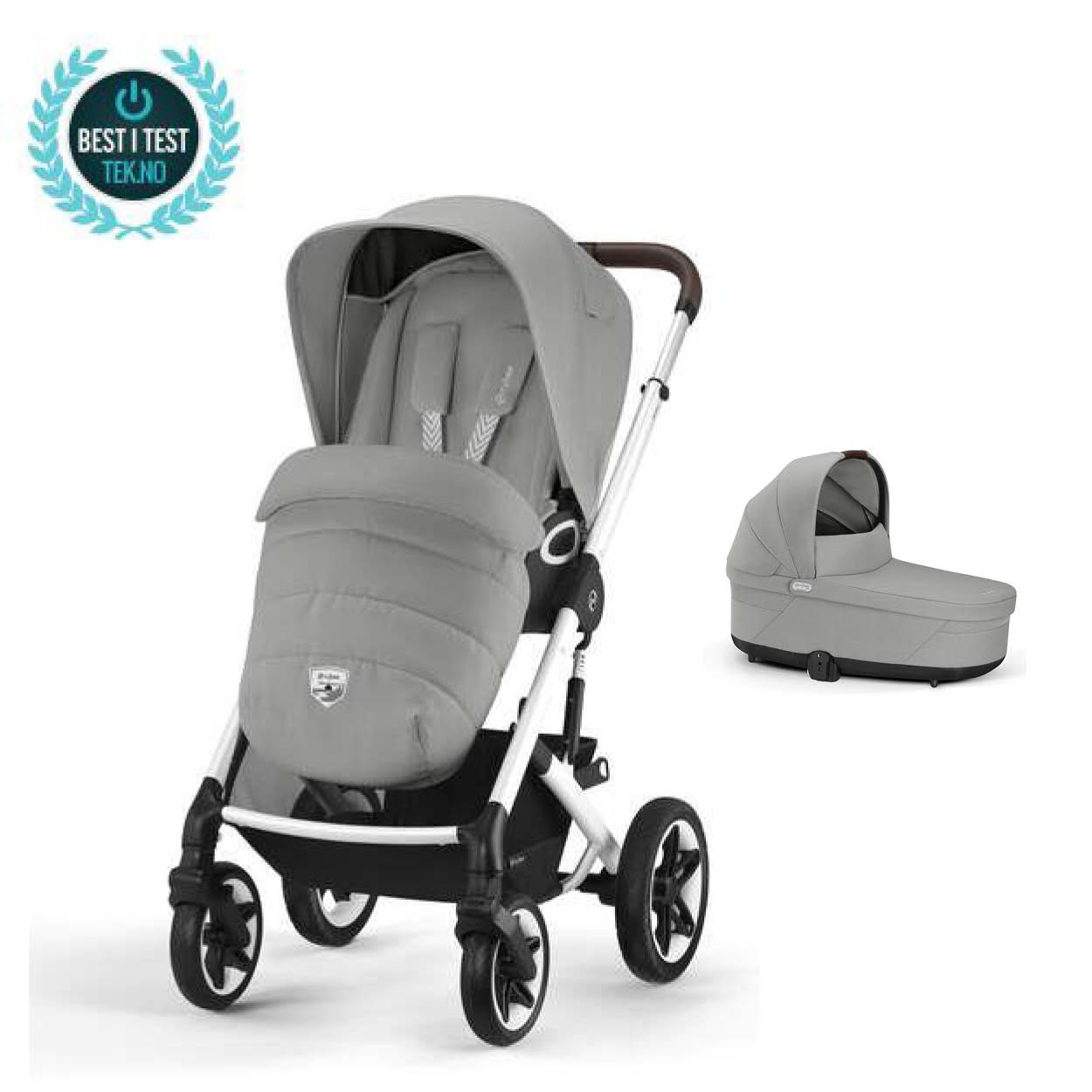 Cybex Talos S Lux, Stone Grey, Komplett barnevogn