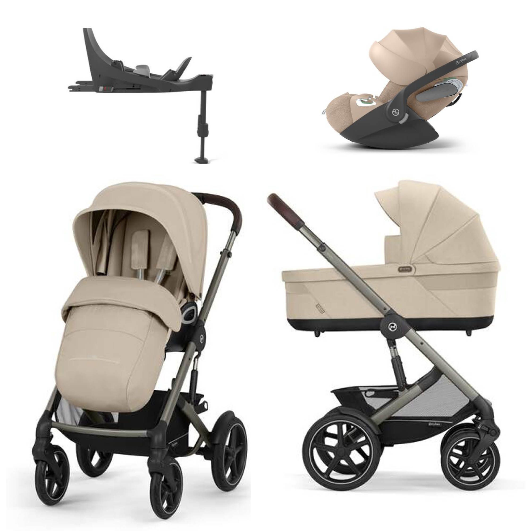 Cybex Talos S Lux, Almond Beige Inkl. Cloud T, Cozy Beige + Base