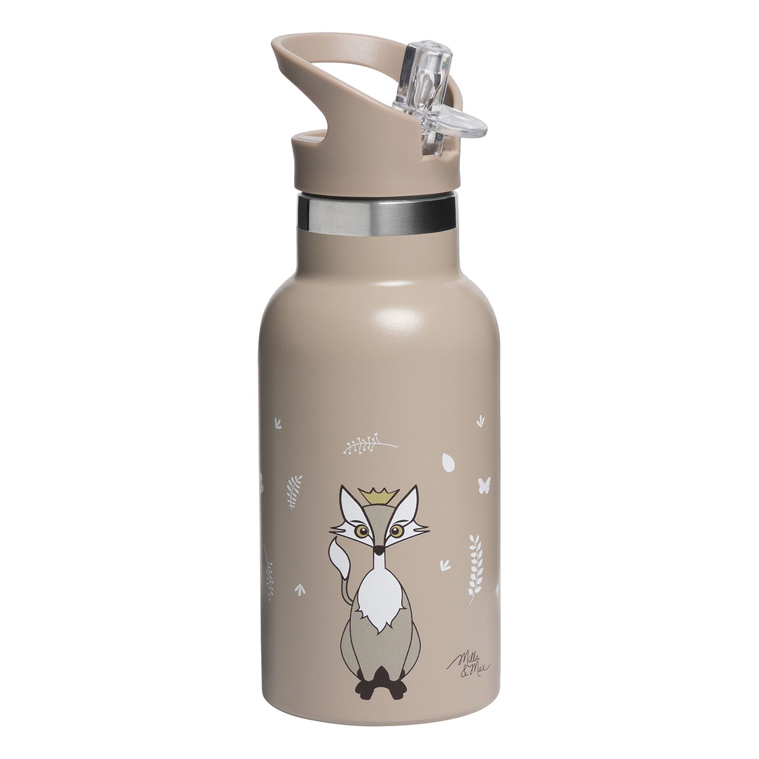 Drikkeflaske 350 ml, Milla&Max, Reven, Simply Taupe