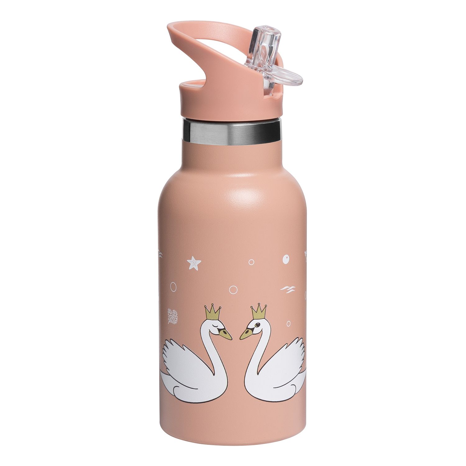 Drikkeflaske 350 ml, Milla&Max, Svane, Misty Rose
