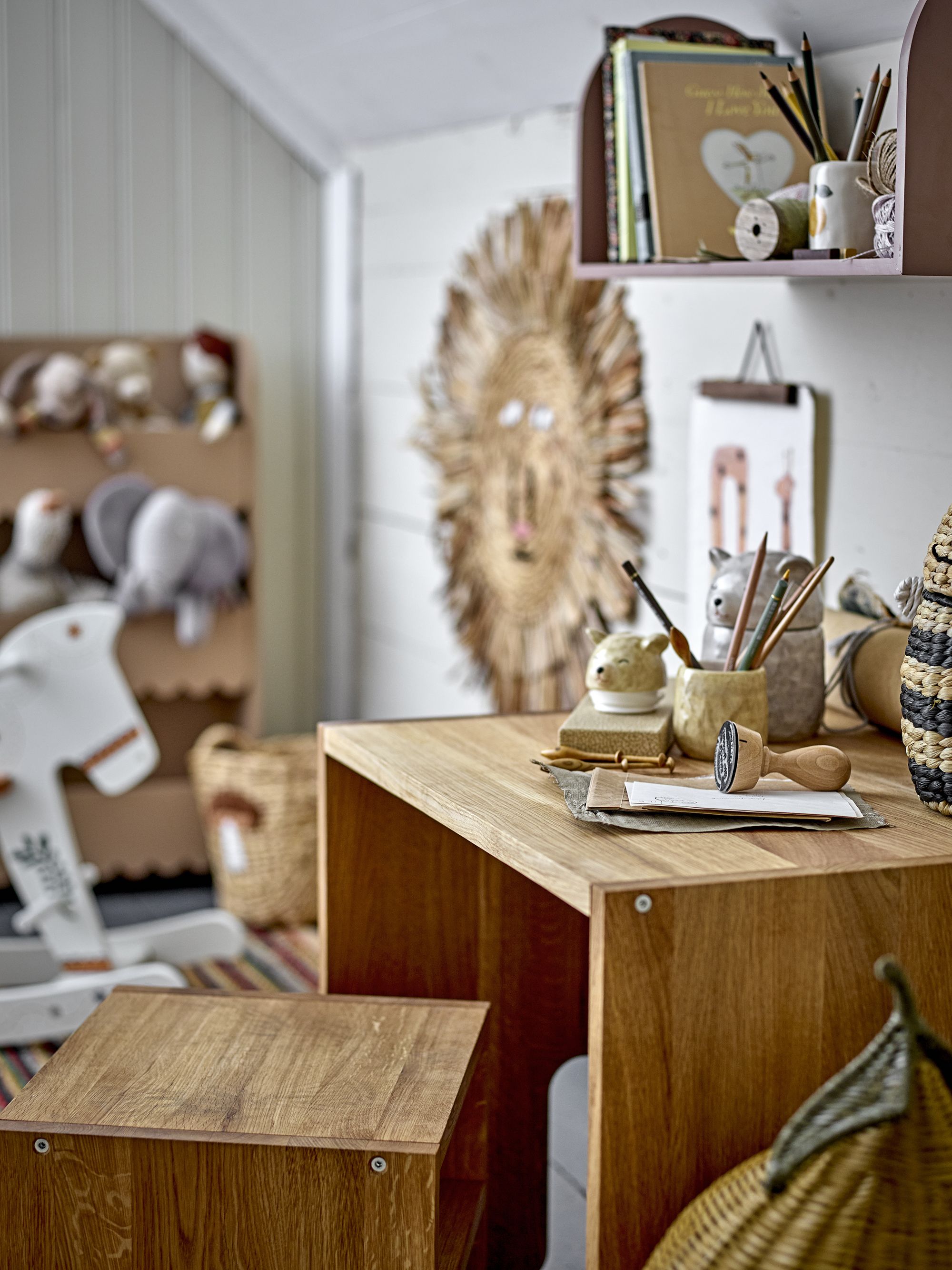Krukke m/lokk, Bloomingville MINI, Brun