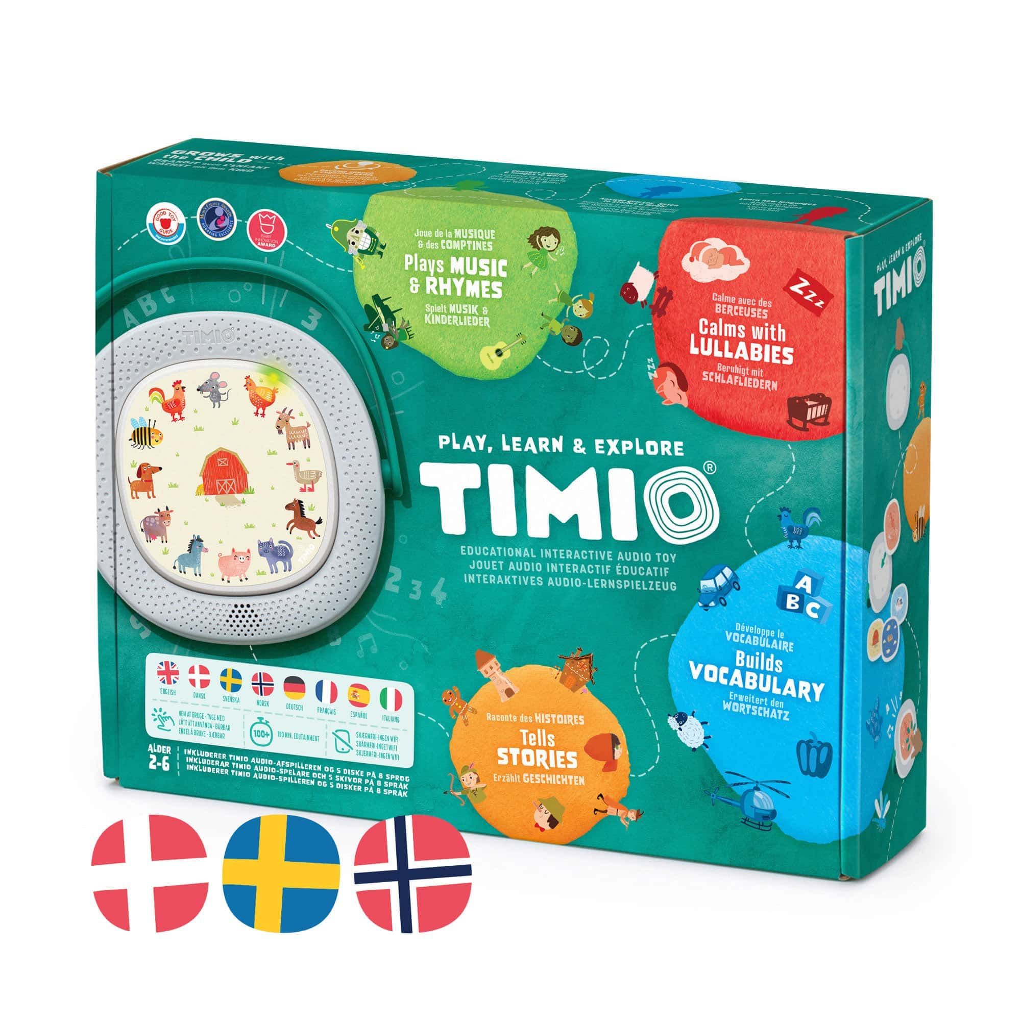 TIMIO Startpakke, 8 Europeiske Språk