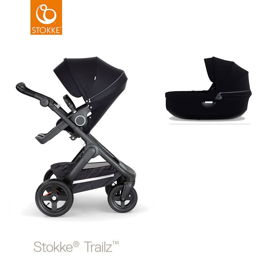 Stokke® Trailz™ Komplett Vogn, Black, Black Edition