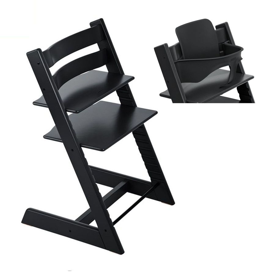 Pakketilbud, Tripp-Trapp, Stokke, Stol + Baby Set, Sort