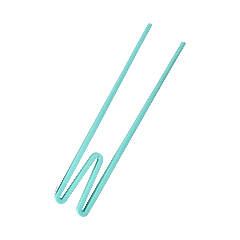 Plastspisepinne for nybegynnere, 1stk, Rice - Turkis