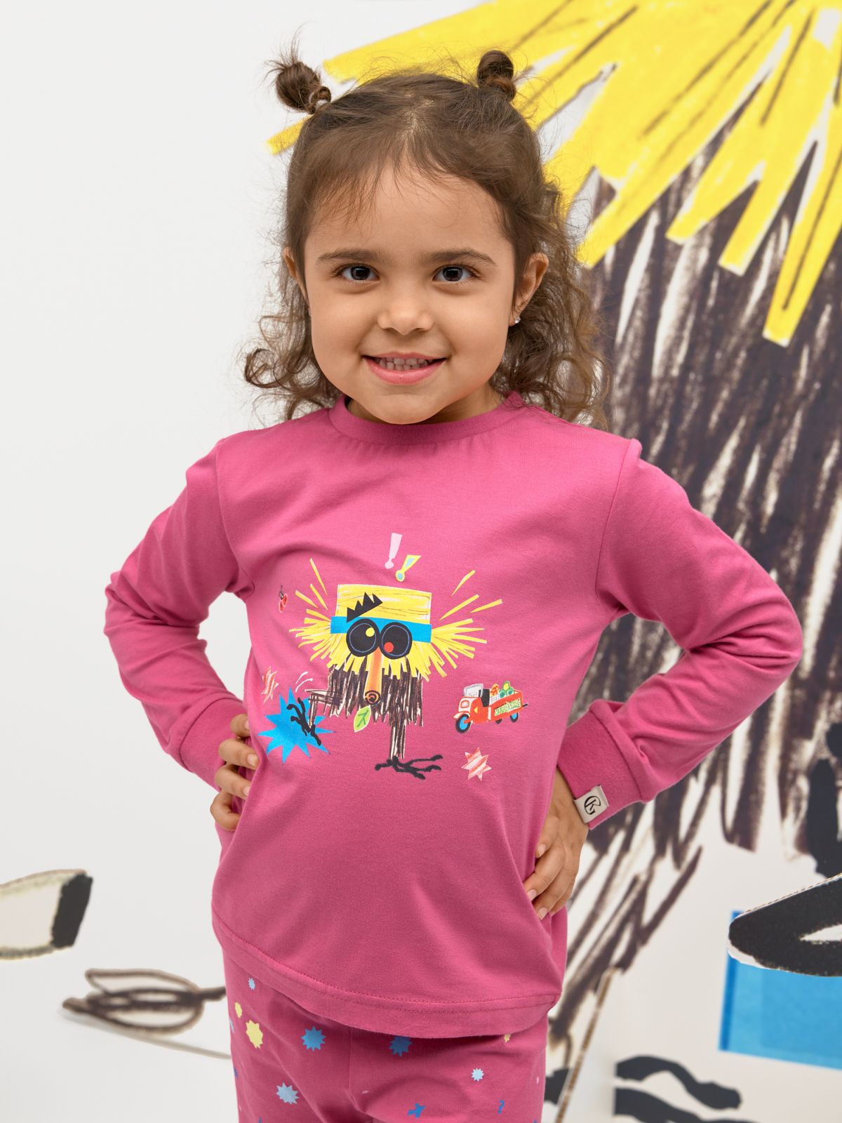 Gullkorn Design Bukkene Pysjamas, Varm Rosa