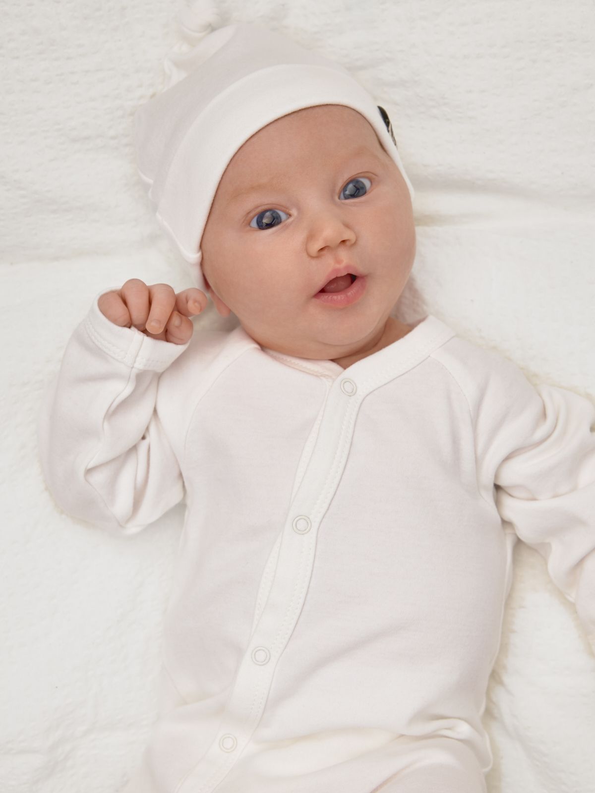 Gullkorn Design Vakke Baby Lue, Hvit