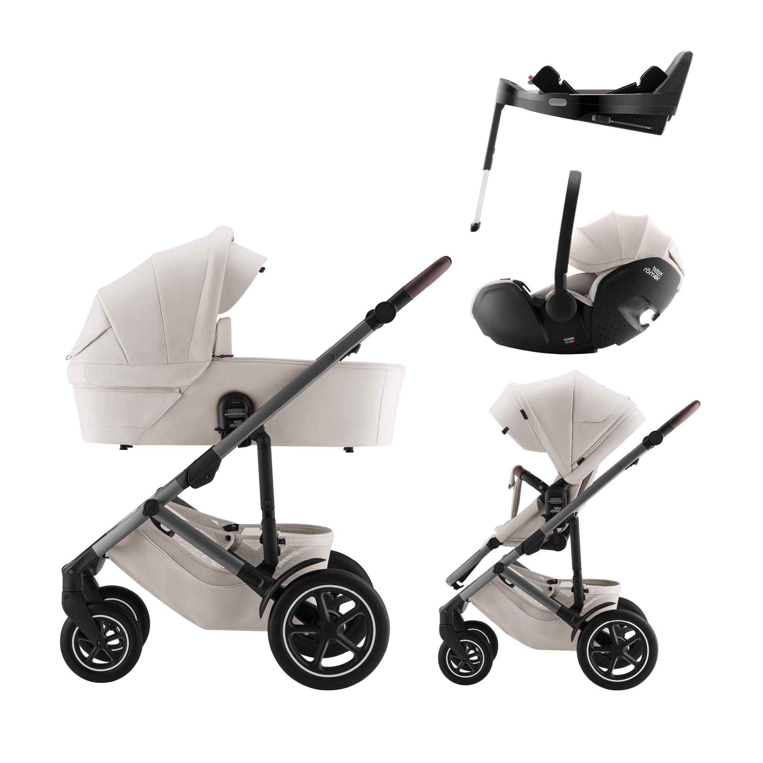 Britax, Smile 5Z, Soft Taupe + Baby-Safe Pro + Base 5Z Vario
