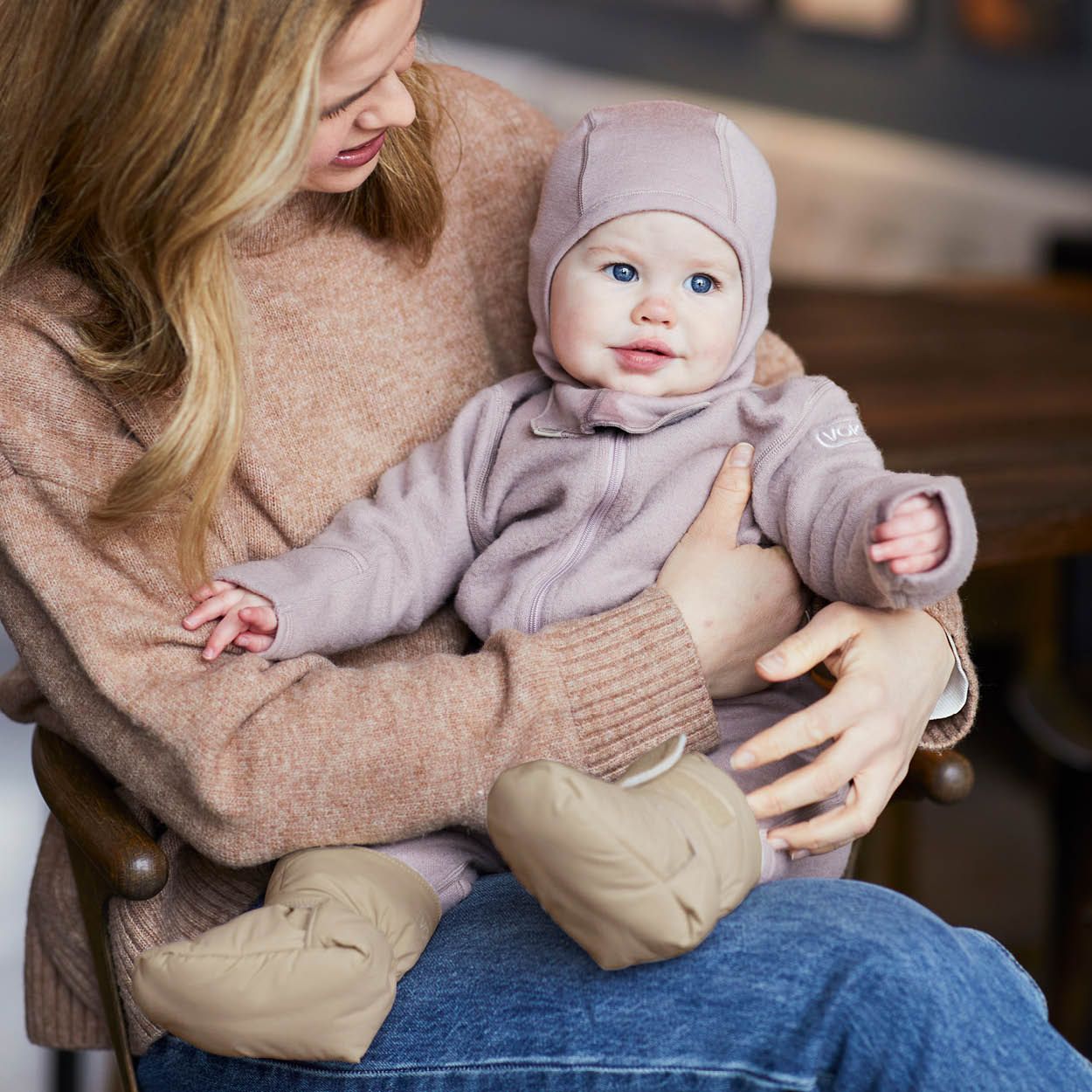 Voksi Vinterpakke, City North, Vognvotter og Baby Booties, Meadow Green