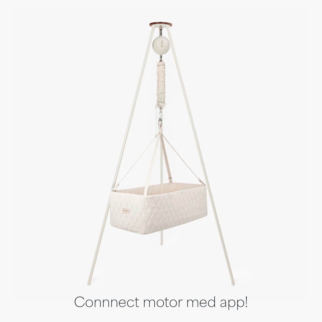 Moonboon Vugge pakkepris, Motor Connect + Stativ Hvit