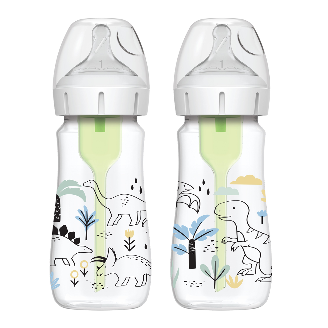 Dr.Brown Flaske Wideneck 270ml Option+, Dino 2pk