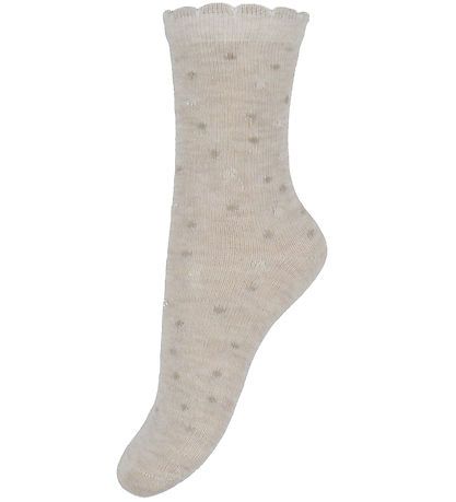 Minymo Ullsokker 3 pk, Lys brun, rosa og beige