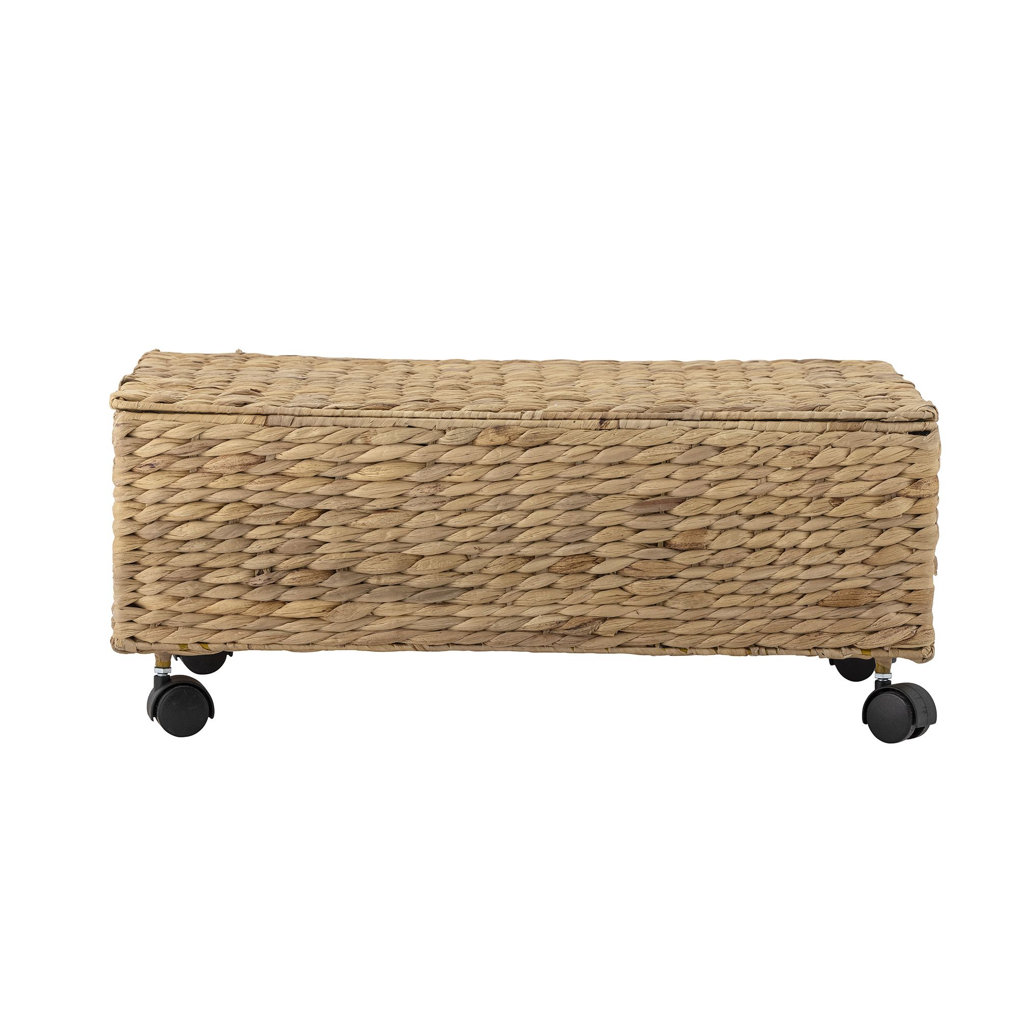 Kurv m/lokk, Bloomingville MINI, Nelas, Natur