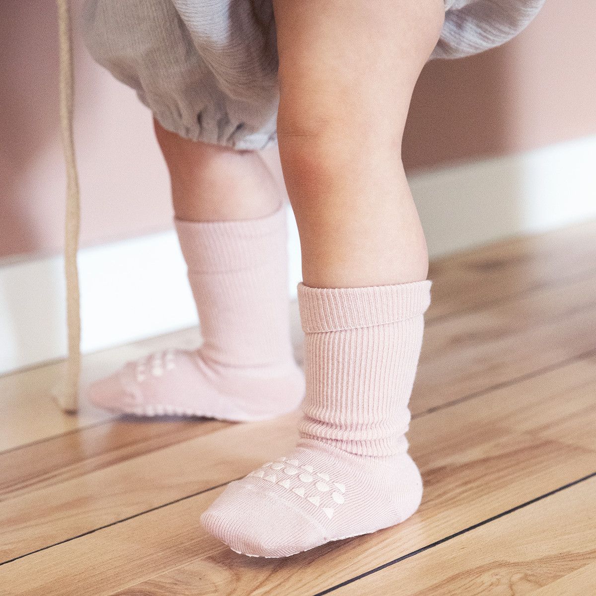 Sokker, GoBabyGo, Bambus, Soft Pink